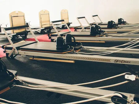 Reformers, straps run out and set for the next class.