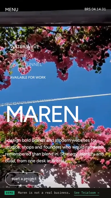 Maren. Independent designer · United Kingdom